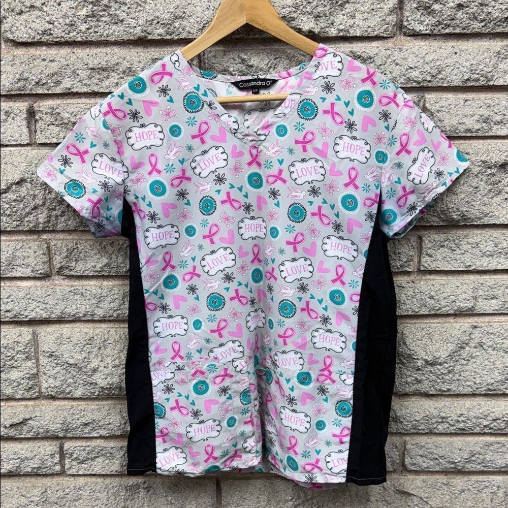 Lovely Women's Scrub Cassandra O Breast Cancer